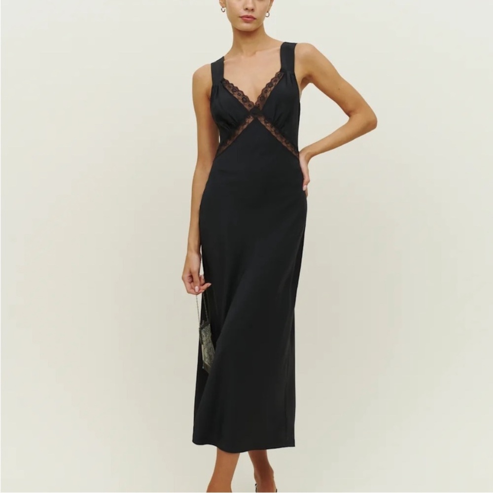 Reformation Provence Silk Dress Size S